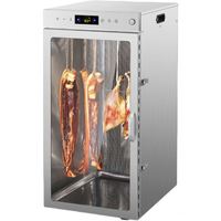 Nouvelle Machine de Séchage Commerciale DAWNTECH à Rotation 360° pour Saucisses, 220V, en Acier Inoxydable 304, Séchoir à Viande à Haute Vitesse pour Bœuf Séché et Bacon