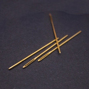 22 #24 #26 #<span class=keywords><strong>28</strong></span> # Hong Mei Aguja <span class=keywords><strong>de</strong></span> cabeza Roma Aguja <span class=keywords><strong>de</strong></span> <span class=keywords><strong>punto</strong></span> <span class=keywords><strong>de</strong></span> <span class=keywords><strong>cruz</strong></span> chapada en oro - Product Image 6