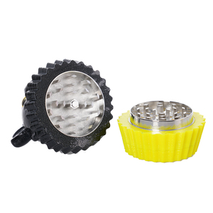 Factory Wholesale New Design Zinc Alloy Dry <b>Herb</b> <b>Grinder</b> Custom Logo 3-Layer Manual - Product Image 6