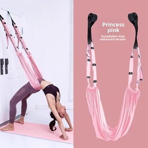 Correa de Yoga para Colgar en la Puerta, Estirador de Piernas con Resistencia, Entrenador de Flexibilidad Ajustable de Poliéster, Práctica de Inversión y Flexión - Product Image 3