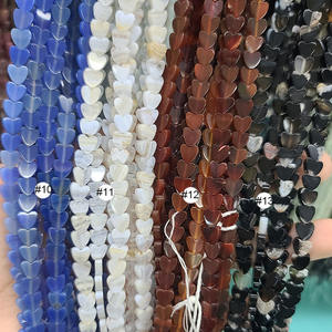 Perles en <span class=keywords><strong>pierre</strong></span> <span class=keywords><strong>semi</strong></span>-<span class=keywords><strong>précieuse</strong></span> naturelle SB7170 en forme de cœur <span class=keywords><strong>pour</strong></span> la <span class=keywords><strong>fabrication</strong></span> de <span class=keywords><strong>bijoux</strong></span> d'amour - Product Image 3