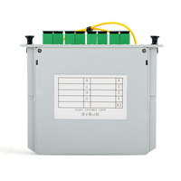 Répartiteur optique PLC 1x8 enfichable, connecteur SC/APC, CATV 1:8, pigtail 50cm, matériau ABS, garantie 5 ans