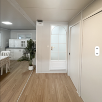 Maison conteneur préfabriquée extensible moderne et portable, galvanisée, pour bureau de chantier et camp de construction, 100 pays, 40Ft 30Ft 20Ft