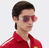 Lunettes de soleil de luxe tendance avec monture métallique intégrale, verres dégradés, protection UV400, pour homme et femme, idéales pour l'extérieur
