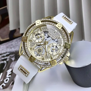 Reloj Deportivo de Lujo para <span class=keywords><strong>Mujer</strong></span> GW0536L2, Cuadrado, 38 mm, Caja de Acero Inoxidable, Correa de Silicona, Cuarzo, Venta al Por Mayor - Product Image 5