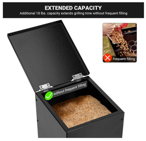 ODM y OEM WIFI Contact 12 "o 18" izquierda o derecha BBQ ahumador tolva alimentación automática Pellet Grill montaje <span class=keywords><strong>Kit</strong></span> con controlador Pro - Product Image 2