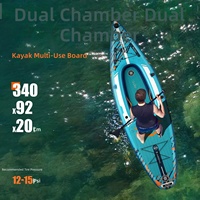 Planche de paddle gonflable (SUP) avec accessoires, construction Drop Stitch pour adultes, planche de yoga pour eaux océaniques