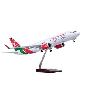 Modèle réduit d'<span class=keywords><strong>avion</strong></span> Boeing 737 de 47 cm de haute qualité <span class=keywords><strong>Kenya</strong></span> Airways avec éclairage LED, décoration de bureau en métal moulé sous pression, grand <span class=keywords><strong>avion</strong></span> - Product Image 1