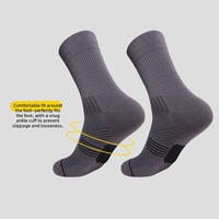 Chaussettes en nylon personnalisées avec logo, faible MOQ, soutien de la voûte plantaire, maille respirante, bout renforcé pour la course, la gym, l'entraînement, hommes et femmes