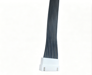 Кабельная сборка на заказ (OEM) UL1007 24AWG 22AWG JST PH/ZH/XH 10P/8P, черный плоский ленточный кабель для бытовой техники и оборудования - Product Image 1