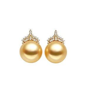 กรอบเครื่องประดับทองคำแท้ 18K ดีไซน์หรูหราอลังการแบบราชินีน้ำแข็ง ประดับเพชรธรรมชาติระยิบระยับ - Product Image 5