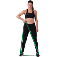 Bandes personnalisables de yoga d'entraînement de forme physique d'exercice d'étirement de résistance de boucle de tissu long
