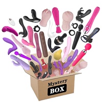 Boîte mystère Jouets pour adultes Cadeau surprise Emballage discret Vibromasseurs en silicone médical Godemichés Jouets sexuels amusants pour femmes et couples