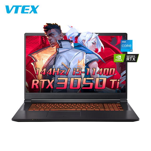 VTEX New 17.3 144HZ Gaming Laptop I5 8Gb 16Gb DDR4 RTX3050ti 4G Wifi 6 High Performance Laptop Gaming Home Design