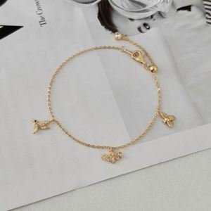 Dylam Stylish Cute Design Jewel Link Chain 5A Cubic Zirconia Bird <b>Bee</b> Pendant Bracelets for Women Daily Wear Jewelry - Product Image 5