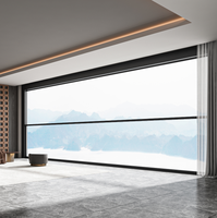 Ventana Inteligente con Elevación Eléctrica Automática, Ventana Corredera Vertical con Persianas, Ventana de Vidrio Inteligente Resistente a Huracanes para Viviendas y Apartamentos