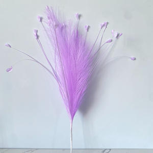Roseau blanc herbe de paon feux d'artifice aménagement paysager décoration de mariage Arrangements herbe de pampa fleurs artificielles - Product Image 4