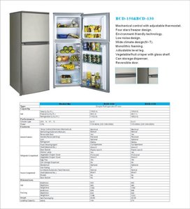 Refrigerador con diseño de escarcha Manual, refrigerador inferior de congelador de dos puertas, 280L, gran oferta - Product Image 5