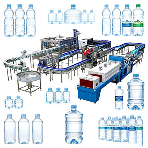 Machine de remplissage d'eau avec système de bouchage à couple magnétique contrôlé, ligne de production de remplissage de bouteilles d'eau - Product Image 1