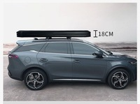 Ecocampor Luxury Aluminum Truck Topper Camper Overland Pop up Hard Sided Shell Popup Tent dengan Penyimpanan untuk 2 Orang