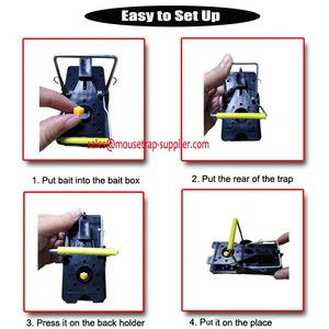 הומני פלסטיק הדברה מהיר לתפוס רוצח מכרסמים עכבר עכברוש הצמד מלכודת - Product Image 2