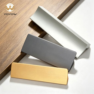 Poignée tendance minimaliste en aluminium pour armoire, tiroir, placard - Product Image 1