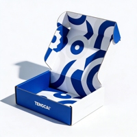 Boîte d'expédition en carton ondulé écologique avec logo personnalisé en carton recyclé