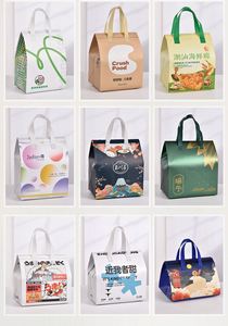 Bolsa Térmica Personalizada, Reutilizable, Laminada, No Tejida, para Llevar Comida Fría, Frutas, para Picnic, para Coche, Sellada, para Mantener la Frescura - Product Image 2