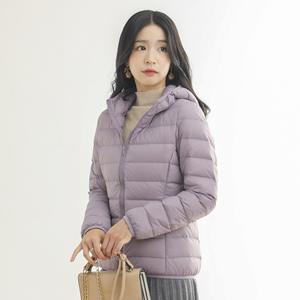 Abrigo ligero de estilo corto de Rougu Gu para mujer, nueva colección Otoño Invierno 90%, pato blanco, piel de serpiente fina, estándar nacional - Product Image 1