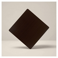 Panneau de plafond en laiton ignifuge H41 en acier inoxydable brossé pour bâtiments commerciaux