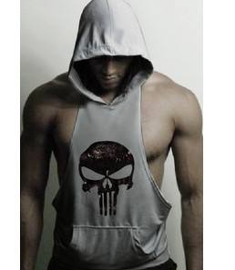 الرجال الصيف الرياضة عارضة سترة الجمجمة الرجال ضئيلة تناسب تنفس صدرية بلا أكمام سترة - Product Image 2