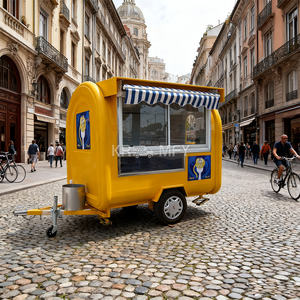 2025 CE Verified Small Mini Truck Refrigerated Trailer Food Cart Mobile Cafeteria For <b>Sale</b> - Product Image 4