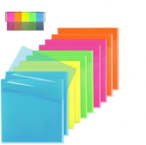 Hot Sale Neon Customizable 3*3 Inches Four-Colour New Vintage Office Self-Adhesive Paper Memo <b>Pad</b> Reusable School - Product Image 1