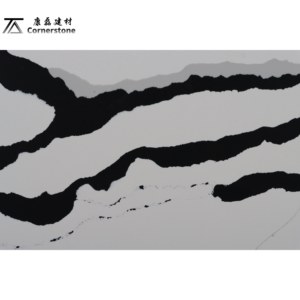 Thiết kế hiện đại thạch anh calacatta tấm lớn Bàn nhân tạo cho phòng ngủ khách sạn bàn ăn hàng đầu chịu nhiệt không thấm nước - Product Image 3