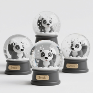 Globe à neige en résine <span class=keywords><strong>de</strong></span> citrouille. Scène 3D personnalisée peinte à la main, une sphère d'automne enchantée avec des flocons <span class=keywords><strong>de</strong></span> neige scintillants pour l'affichage. - Product Image 4