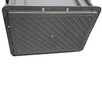 Boîte de rangement logistique en plastique solide, durable, opaque, 400*300*148, recyclable, pour déménagement et emballage