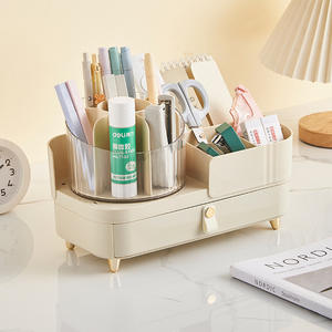 Dopamine Enhanced <b>Makeup</b> <b>Box</b> With Drawers Plastic Cosmetic Organizer Desktop Storage For Lipstick Skincare Products - Product Image 4