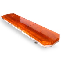 Barre lumineuse LED CIGO LED-8100L 1,2 m ambre stroboscopique pour voiture, 88 LED, PC+alliage d'aluminium, DC12-24V 264W, pour rénovation/amélioration
