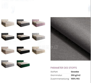 Giường ngủ hộp hiện đại sang trọng có thể điều chỉnh độ cao, tích hợp ngăn chứa đồ, bọc nhung/vải lanh/vải nhung mềm, khung mạ crôm, kiểu dáng nổi bật, mềm mại - Product Image 6