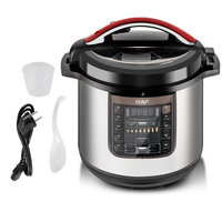 RAF appareils ménagers 12L grande capacité en acier inoxydable corps électrique presseur cuisinière avec 13 fonctions