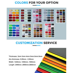 <span class=keywords><strong>Prix</strong></span> d'usine pour panneaux composites en aluminium ACP <span class=keywords><strong>Dibond</strong></span> de 3 mm et 6 mm, couleur unie décorative, pour revêtement mural extérieur - Product Image 5