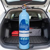Extincteur portable à base d'eau 950 ml, écologique, ignifuge, pour les incendies de classe A, B, F, E, cuisine, voiture, maison