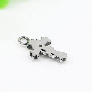 yunnique - Pendentif croix en acier inoxydable pour la fabrication de bracelets, forme irrégulière, finition soignée, GZY-316-43 - Product Image 2