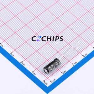 Condensador Electrolítico de Aluminio de Montaje Pasante 152EC0407, Componente de Montaje Pasante THT, D5xL11mm 100uF 20% 16V 145mA-100kHz - Product Image 1