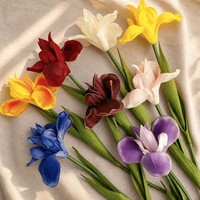 Realistiche Kunstmatige Iris Bloemen Lange Steel Kunstmatige Iris Takken voor Vaas Bruiloft Huis Kantoor Decoratie Groothandel