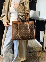 Sac à main et sac bandoulière vintage en PU résistant à l'eau pour femme de la marque de luxe Designer Louis avec motif monogramme