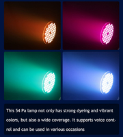 Éclairage de scène professionnel plat Dmx Led 54*3w RGBW 4 en 1 Zoom Par peut faire la fête avec barre Ktv effet éclairage