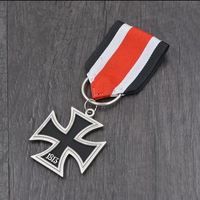 Logo personnalisé en gros médaille personnelle américaine allemande usine directe émail métal croix de fer médailles moulage y compris les boîtes
