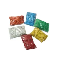 Bagues de patte en plastique à fermeture éclair pour volailles, numérotées, colorées, pour l'identification des poulets, canards, oies et bétail