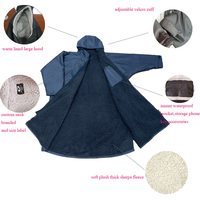 Robe de change en polaire pour Efoil et Jetski, Robe de change chaude, Robe de change imperméable